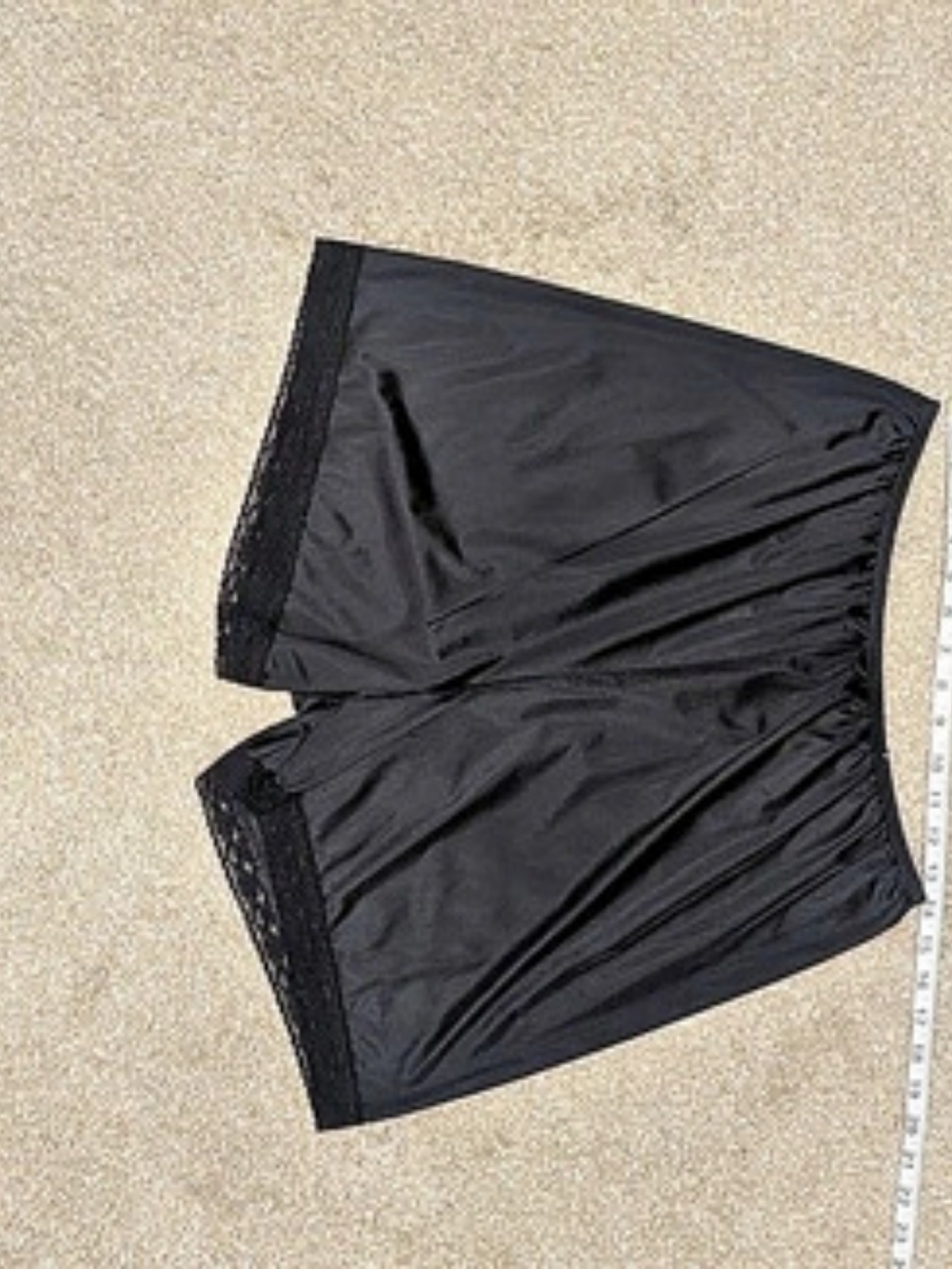 Vanity Fair Black Petti pants Nylon Shorts Size Large